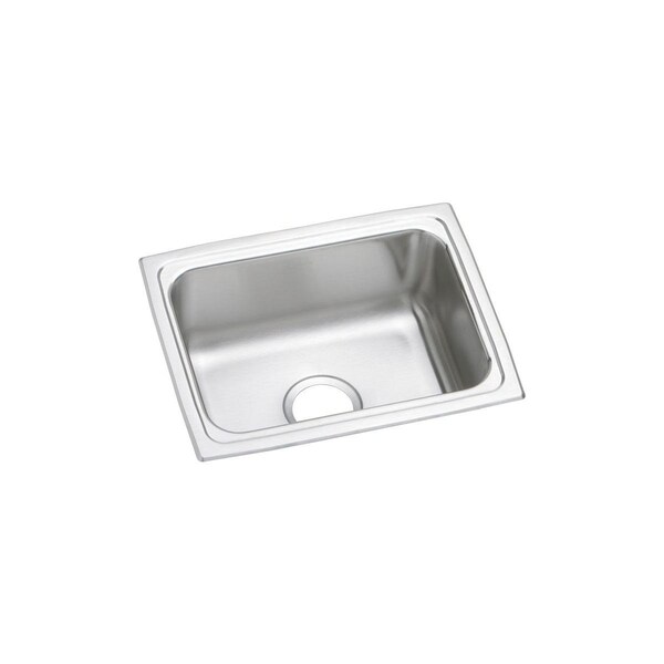 Elkay Lustertone Stainless Steel 19 X 15 X 7-5/8 Single Bowl Top Mount Sink LFR1915 - main